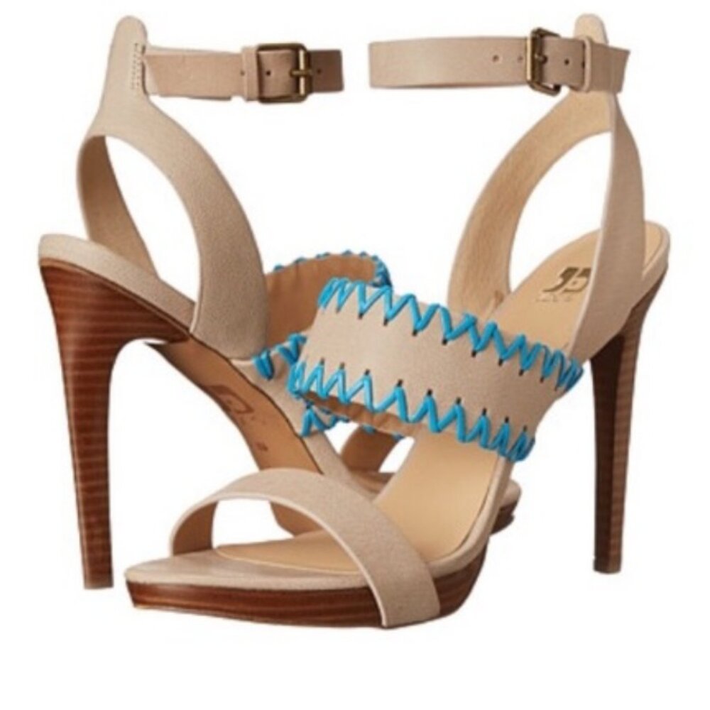 Joe's Jeans Riana Platform Strappy Open Toe Leather Heel